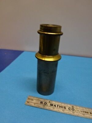 ANTIQUE VERY RARE BRASS CARL ZEISS EYEPIECE OCULAR MICROSCOPE PART AS IS #90-15