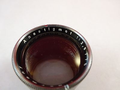 MICROSCOPE PART LENS GERMANY ANASTIGMAT OPTICS AS IS BIN#K9-B-06