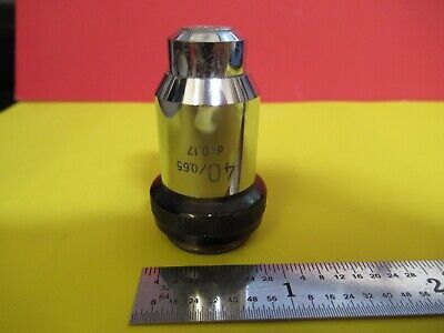 WILD HEERBRUGG SWISS OBJECTIVE 40X LENS OPTICS MICROSCOPE PART 506023 &FT-6-165