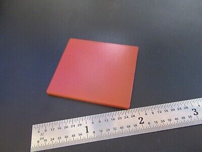 OPTICAL OPAQUE DULL ORANGE PLATE OPTICS AS PICTURED &A7-A-43