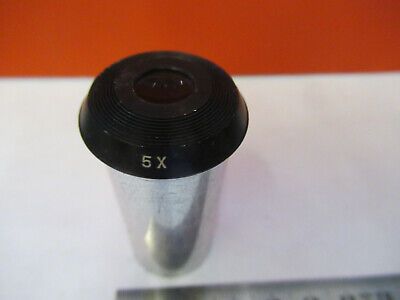 BAUSCH LOMB 5X EYEPIECE LENS OPTICS VINTAGE MICROSCOPE PART AS PICTURED &FT-5-N