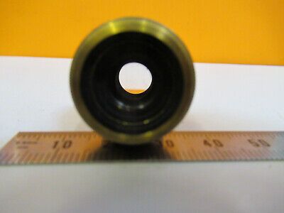 ANTIQUE BRASS LEITZ WEZLAR OBJECTIVE LENS MICROSCOPE PART AS PICTURED &8Y-A-115