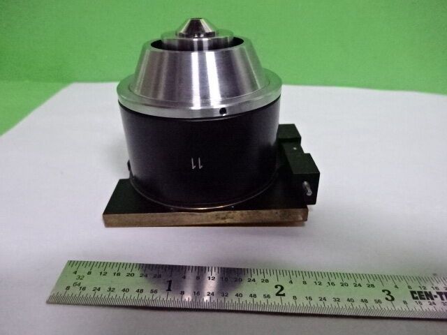 MICROSCOPE PART ZEISS GERMANY POLMI OBJECTIVE DF 10X POL OPTICS AS IS #AQ-07