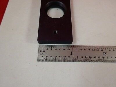 MICROSCOPE PART VIS IR FILTER SLIDE INFRARED VISIBLE OPTICS AS IS #AM-22