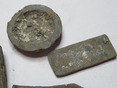 ANTIQUE BRASS BRONZE LOT MEDIEVAL ??? from EUROPE BOG FIND AS PICTURED &3-DT-08