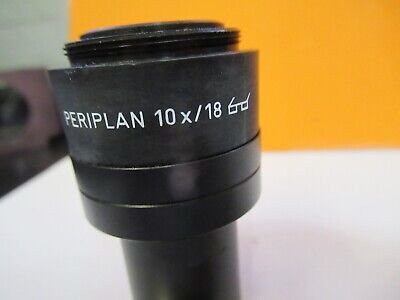 LEITZ GERMANY EYEPIECE 10X /18 MICROSCOPE PART OPTICS AS PICTURED &85-B-39