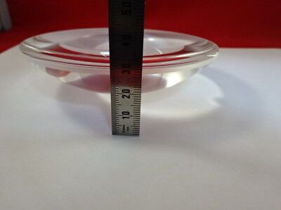 FOR PARTS OPTICAL LARGE CONVEX LENS [chip on edge] OPTICS AS IS &94-A-23