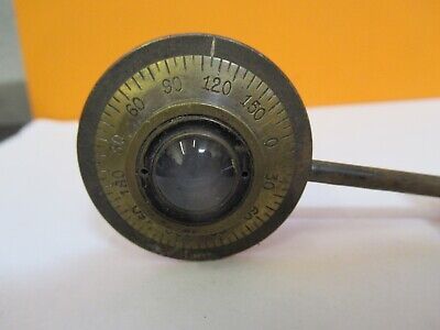 FOR PARTS ANTIQUE BRASS ROTATION KNOB LEVER OLD MICROSCOPE AS PICTURED &7B-B-05