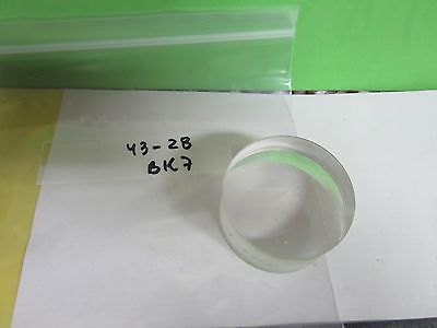 OPTICAL MIL SPEC TELEDYNE THICK CX CC LENS BK7 GLASS LASER OPTICS BIN#43-28