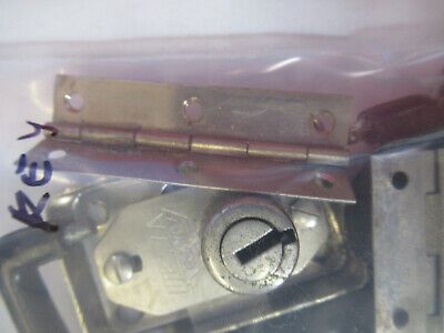 LOCK HINGES ETC OLYMPUS JAPAN MICROSCOPE PART WITHOUT KEY AS PICTURED &P8-A-24