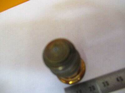 ANTIQUE BRASS LEITZ WEZLAR OBJECTIVE LENS MICROSCOPE PART AS PICTURED &8Y-A-113