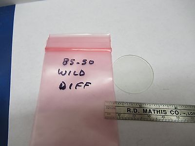 WILD M20 HEERBRUGG SWISS DIFFUSER GLASS MICROSCOPE PART OPTICS AS IS &85-50