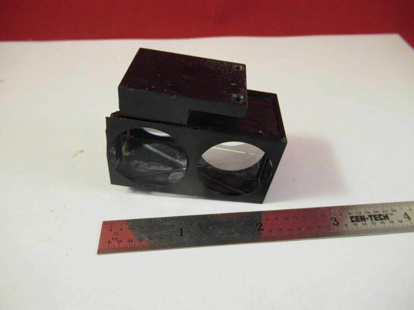 OLYMPUS JAPAN GLASS PRISM HEAD OPTICS MICROSCOPE PART AS PICTURED &FT-5-188