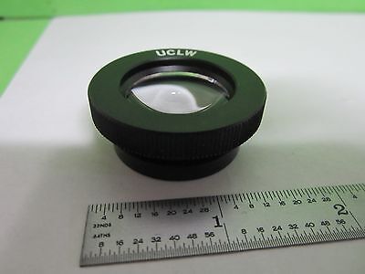 MICROSCOPE PART UCLW OLYMPUS JAPAN CONVEX LENS ADAPTER OPTICS AS IS BIN#S2-B-03