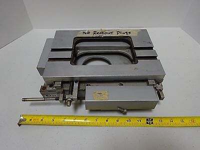 FOR PARTS NIKON MICROSCOPE STAGE TABLE TOOLMAKER RUSTY GUIDES AS IS BIN#TC-1-B