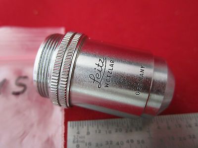 MICROSCOPE OBJECTIVE OPTICS 10X LEITZ WETZLAR GERMANY #2-145