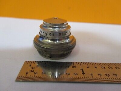 ANTIQUE ERNST LEITZ WETZLAR OBJECTIVE 3mm MICROSCOPE PART AS PICTURED &A3-B-82