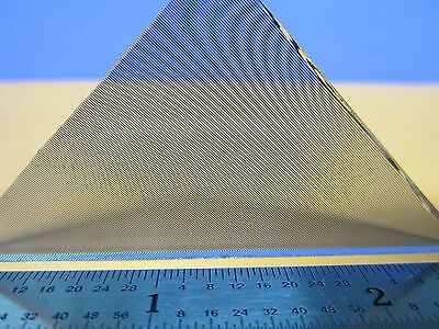 OPTICAL GLASS TRIANGLE CROSS PATTERNED  LASER OPTICS #D7-85