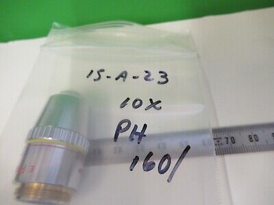 NIKON OBJECTIVE PH1 10X /160 MICROSCOPE PART OPTICS AS PICTURED &15-A-23