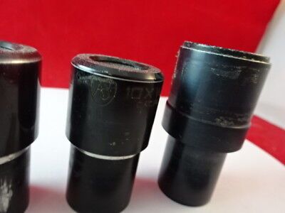 for parts LOT EYEPIECES OPTICAL AO BL MICROSCOPE PART OPTICS AS IS #54-A-12