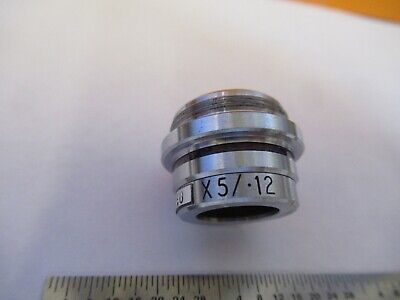 EALING 5X OBJECTIVE LENS MICROSCOPE PART OPTICS AS PICTURED &85-B-92