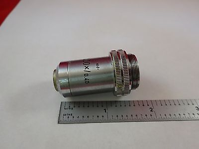 MICROSCOPE PART OBJECTIVE L20X LEITZ GERMANY OPTICS AS IS BIN#R2-C-05