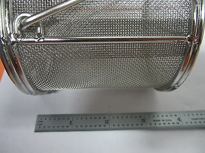 STAINLESS STEEL MESH CONTAINER CLEANING LASER OPTICS  BIN#A3