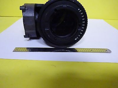 MICROSCOPE PART ILLUMINATOR LENS + IRIS LABOPHOT NIKON JAPAN AS IS BIN#X7-25