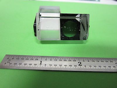 OPTICAL MICROSCOPE PART PRISM NIKON JAPAN OPTICS BIN #4V xv iii