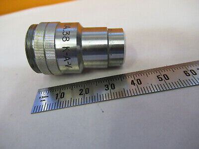 K-A-V JAPAN OBJECTIVE 6.5mm LENS OPTICS MICROSCOPE PART AS PICTURED #F9-A-41