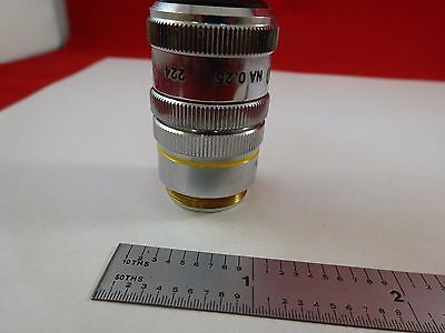 MICROSCOPE PART OBJECTIVE PST 10X DARK PHASE OPTICS AS IS BIN#R2-C-15