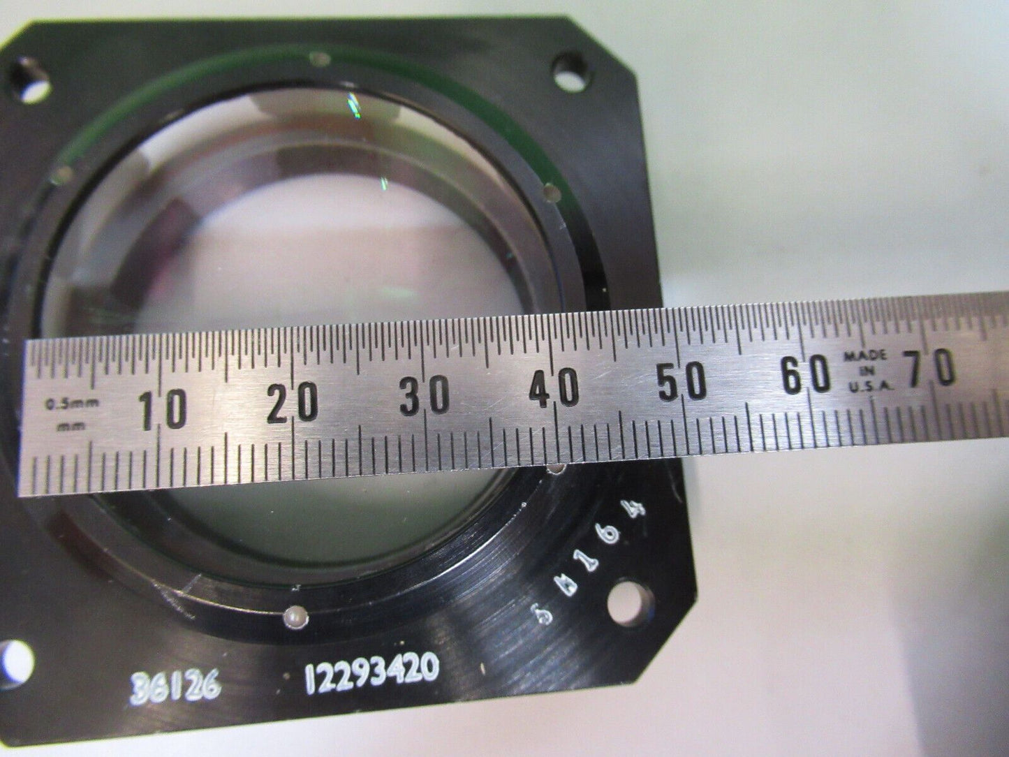 OPTICAL MIL SPEC PL-CC MOUNTED LENS OPTICS AS PICTURED W9-A-24