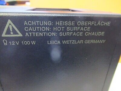 LEICA GERMANY DMRB LAMP 504016 12V 100W MICROSCOPE PART AS PICTURED &14-FT-51