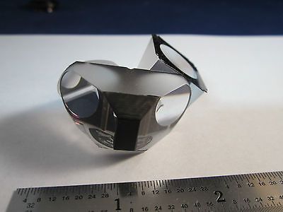 OPTICAL MICROSCOPE PRISM ASSEMBLY from OLYMPUS STEREO SCOPE OPTICS BIN#19 i