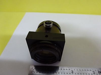 MICROSCOPE PART LEITZ GERMANY LENS BRASS MOUNTED OPTICS AS IS BIN#W6-17