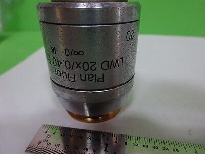 MICROSCOPE PART REICHERT POLYVAR OBJECTIVE LWD FLUOR 20X OPTICS AS IS #AI-20