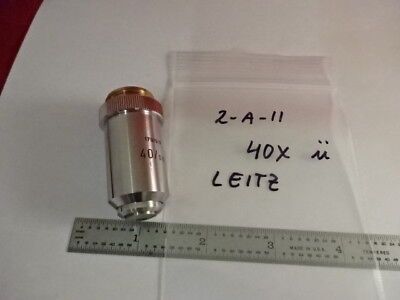 LEITZ GERMANY OBJECTIVE 40X 170/.17 OPTICAL MICROSCOPE PART OPTICS AS IS &2-A-11