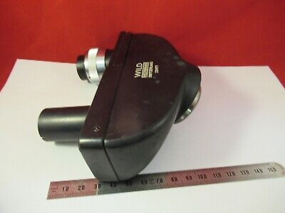 WILD HEERBRUGG SWISS BINOCULAR HEAD M20 OPTICS MICROSCOPE as pictured &14-A-46