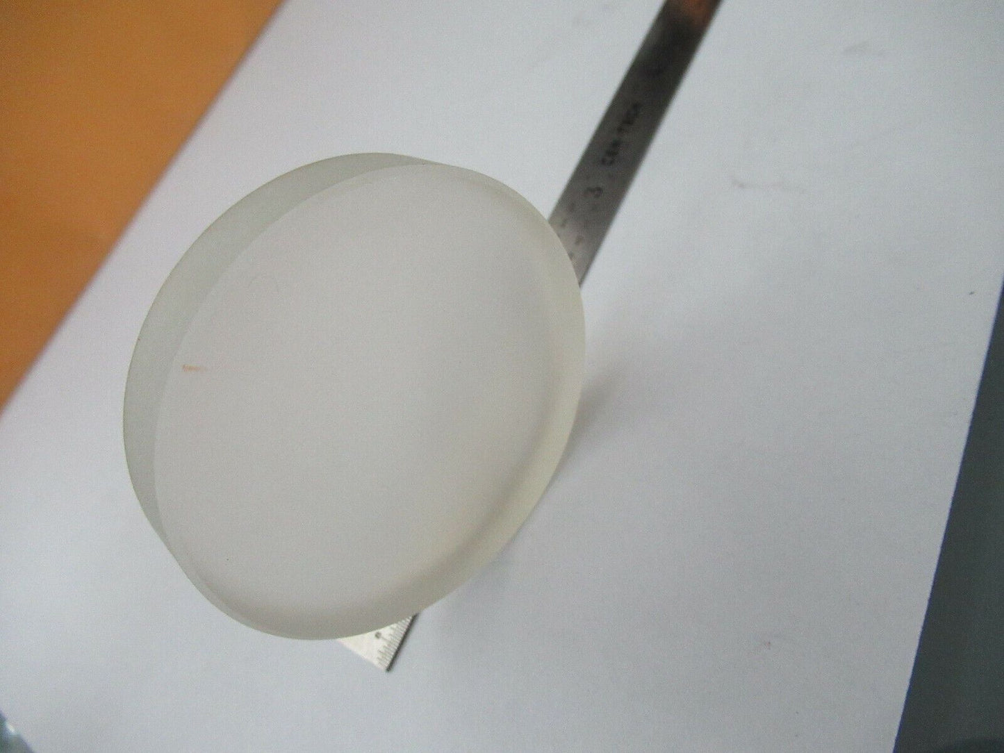 OPTICAL FROSTED GLASS ROUND POLISH DULL DIFFUSER OPTICS AS PICTURED &F5-A-129