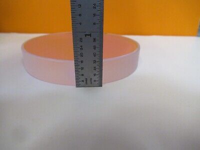 OPTICAL FLAT COATED 3" DIA HOLED FUSED SILICA LASER OPTICS AS PICTURED &16-A-04