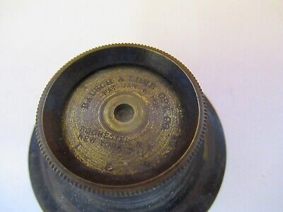 ANTIQUE BRASS BAUSCH LOMB PIECE MICROSCOPE PART AS PICTURED #7B-B-112