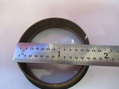 ANTIQUE STEREO COVER GLASS LENS MICROSCOPE PART OPTICS AS PICTURED &4B-A-11