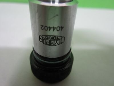 MICROSCOPE PART OBJECTIVE OLYMPUS JAPAN MPLAN 100X OPTICS AS IS BIN#U8-40