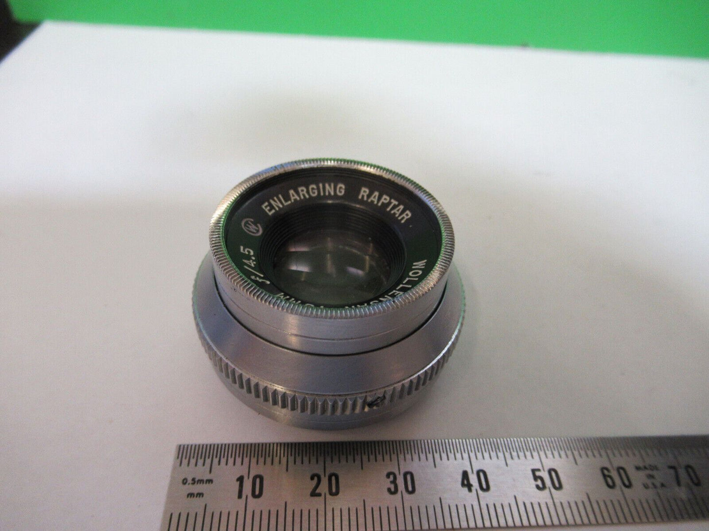 WOLLENSAK RAPTAR 75mm CAMERA LENS OPTICS MICROSCOPE PART AS PICTURED Q7-A-41