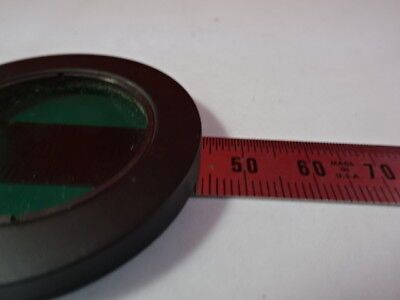 NIKON JAPAN GREEN GLASS FILTER OPTICAL MICROSCOPE PART OPTICS AS PICTURED &95-23