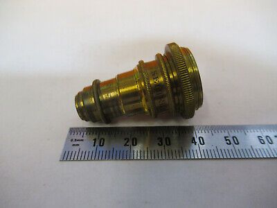 ANTIQUE BRASS OBJECTIVE VI SEIBERT 1860's MICROSCOPE PART AS PICTURED &F1-A-65