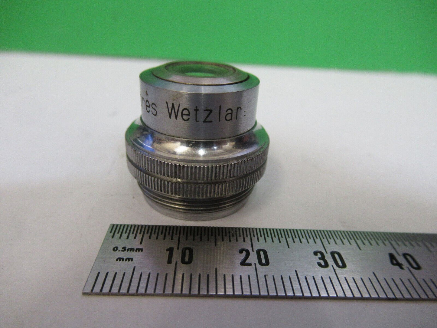 ZANGER & ENGRES WETZLAR GERMANY OBJECTIVE 5X MICROSCOPE PART AS PICTURED H2-A-54