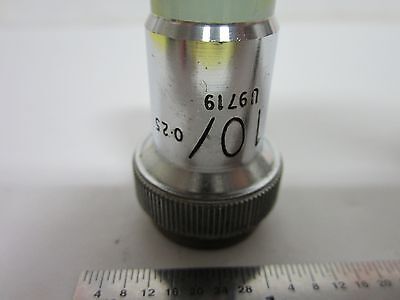 MICROSCOPE OBJECTIVE VICKERS UK ENGLAND 10X METALLOGRAPH OPTICS BIN#G5-24