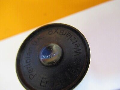 ANTIQUE ERNST LEITZ EYEPIECE 8X MICROSCOPE PART OPTICS AS PICTURED &8M-A-42