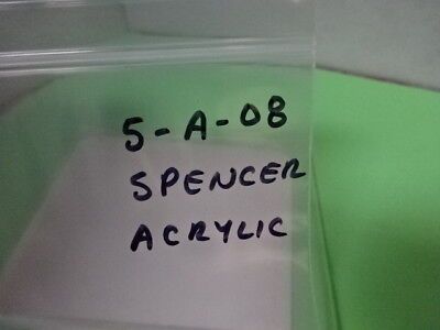 SPENCER AO AMERICAN OPTICS ACRYLIC PLASTIC STAGE MICROSCOPE PART OPTICS &5-A-08